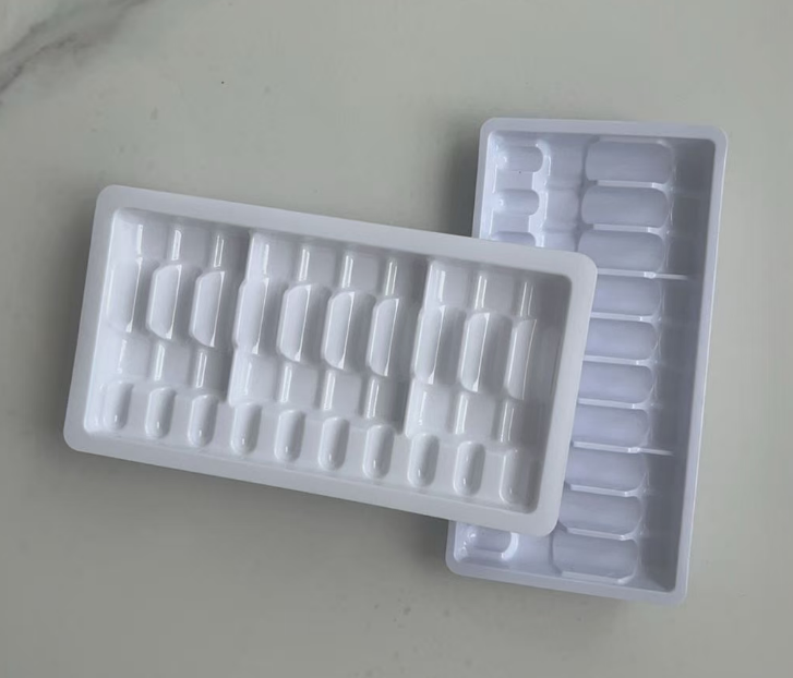 Custom 2ml Ampoule Tray - Cardboard Medicine Packaging 14.3x7.3cm