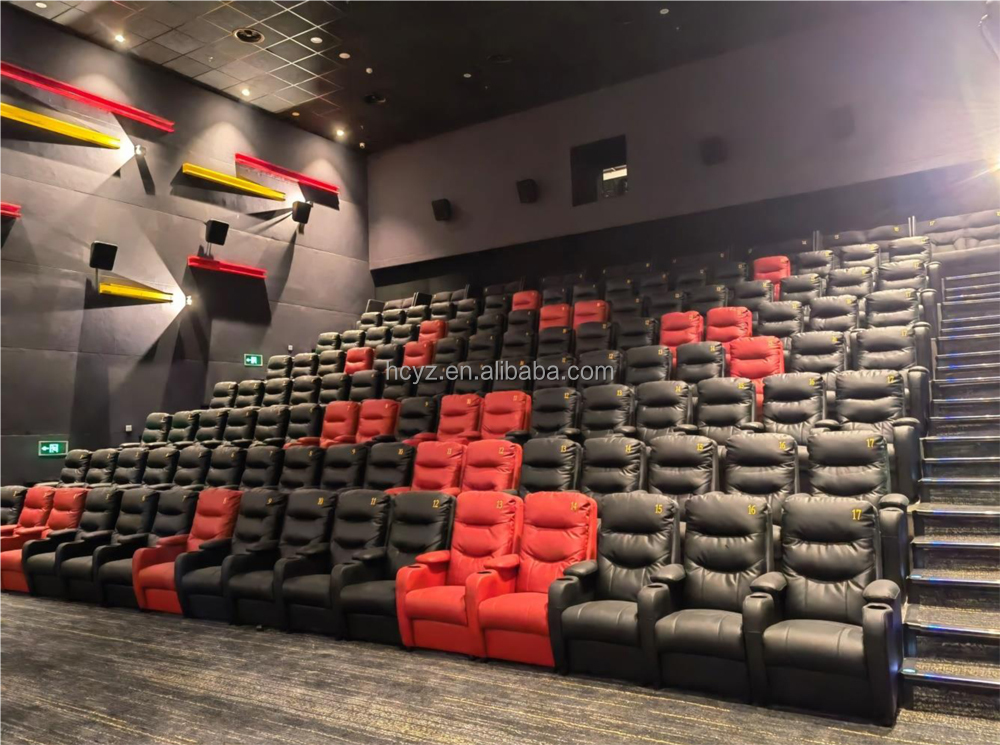 Modern Commercial Furniture Theater Seat with Cup Holder 70*90*104cm Theater Furniture