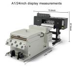 Semi-Automatic 24inch 4 Head I3200 DTF Printer for PET Film T-Shirt White Ink