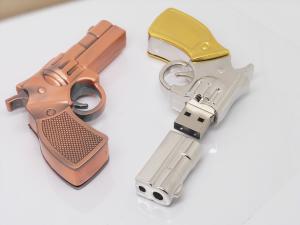 China Kongst special usb flash drives/gun shaped usb metal marvel usb factory