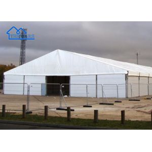 China Large Clear Span Warehouse Storage Tent 18m Aluminum Structure For Commercial Waterproof Shelter Tent on sale