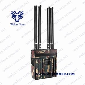 China Built - In Battery 40 Watt GSM 3G 4G WiFi Backpack Signal Jammer factory