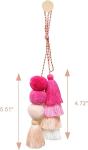 Cartoon Bear Keychain Cute Crystal Keychain Suitable for Car Keys Bag Ornaments