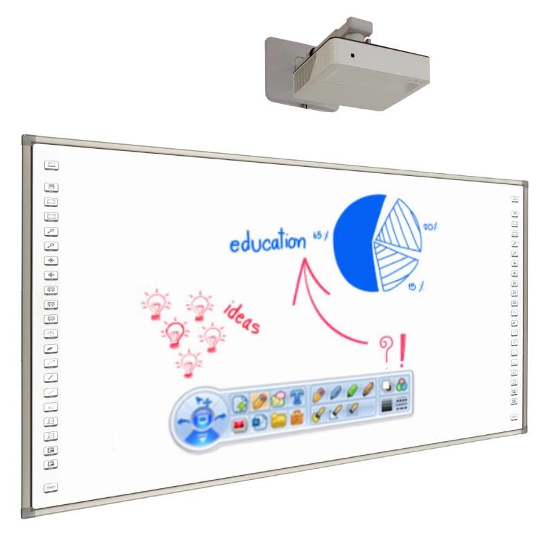 96 Inch Infrared Interactive Whiteboard Touch Screen Smart TV with Projector For Meeting Or Teaching