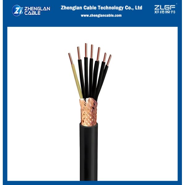 China 0.6/1KV CU/PVC/PVC 7x2.5 Sqmm Control Cable With Copper Wire Braided Shield IEC60502-1 factory
