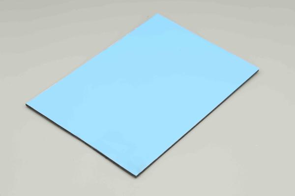 Sky Blue Indoor Acp Sheet Building Decoration 4MM Outside Wall Cladding 48in X