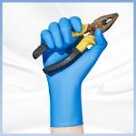 Disposable 9 Inch Blue Synthetic Nitrile Gloves Antistatic Medical Exam Gloves