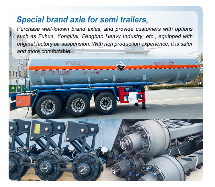 Carbon Steel Polyethylene Lined HCL Tanker 3 Axle Semi Trailer For Chemical Liquid Storage and Transportation