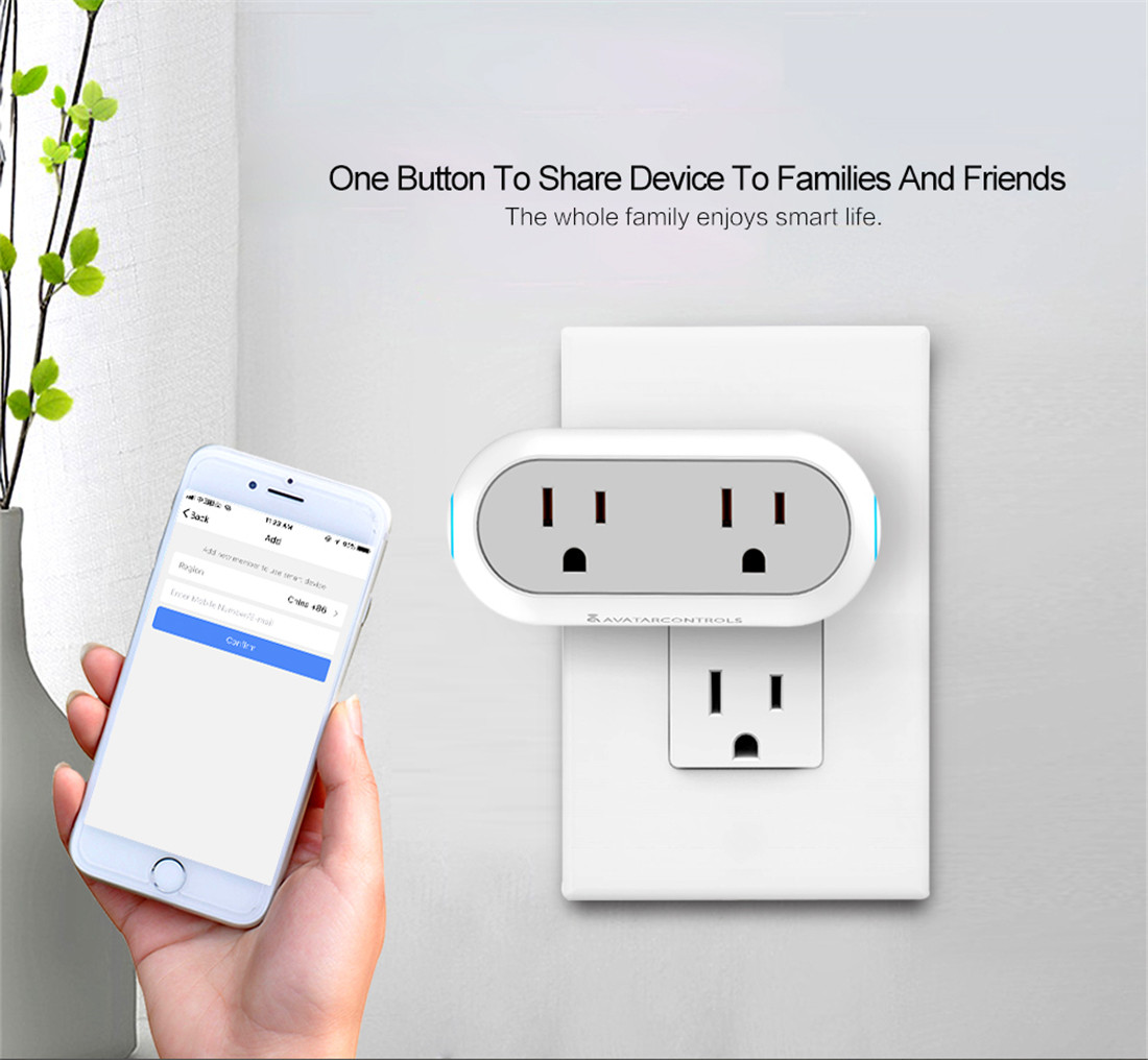 2 in 1 smart wifi plug with ETL certificate