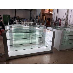 China 5mm Thick MDF Vapor Shop Display Showcase With T5 LED Lighting factory