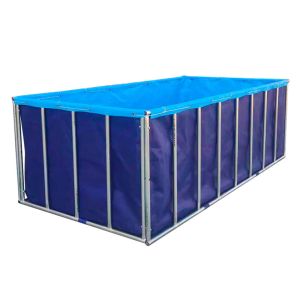 XDEM Agriculture Foldable PVC Square Tanks Tarpaulin Culture Square Fish Pond