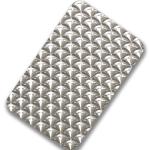 Gold Color Finish Stainless Steel Sheet 3D Laser Decor Pattern