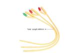 medical consumable 2 way disposable suction catheter tube Latex material