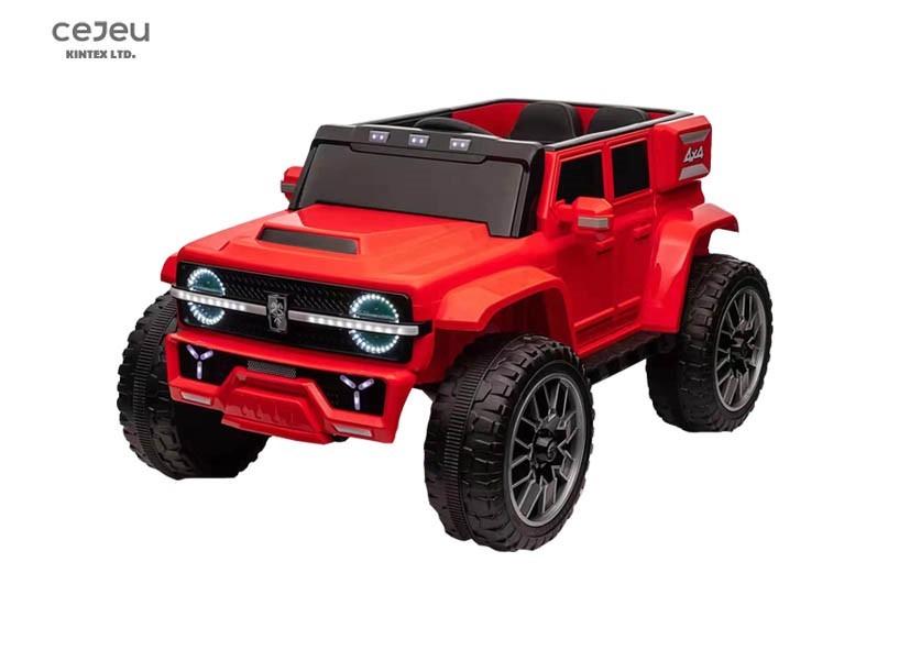 Kids Electric Car Truck 2 Seater Kids Electric Car Kids Scooter LED Lights Music FM Radio Realistic Horn