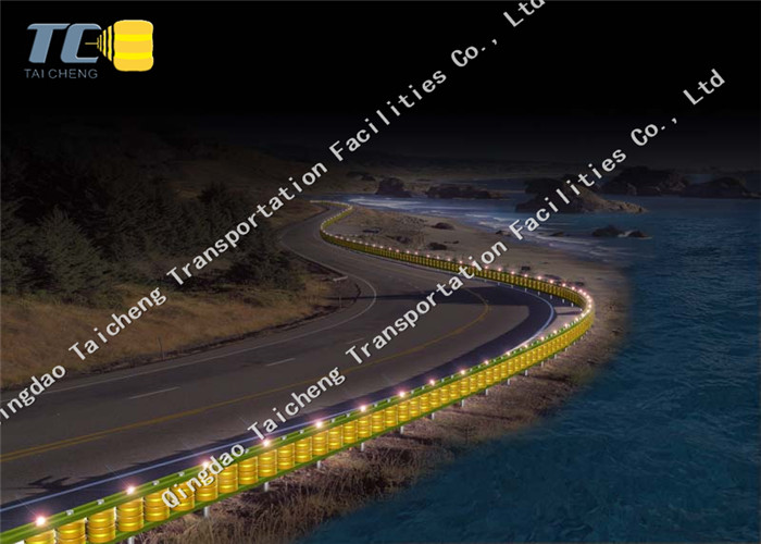 Nice Road Highway Safety Guardrail Anti Collision With Rollers