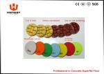 Round Concrete Floor Polishing Pads With Resin And Diamond Powder 10mm Thick