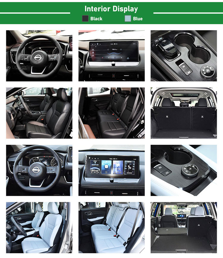 2024 Dongfeng Nissan X-Trail Gasoline Electric Drive SUV Vehicles with Euro VI Emission Standard and Front 4 Rear 4 Radar
