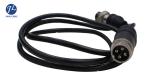 GX16 4 Pin Aviation Video Extension Cable , 2 Channel Video Camera Cable