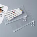 Customizable Zipper Pencil Bags Eco Friendly Transparent Reusable