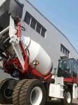 Discharing 2m3 Concrete Mixer Truck Diesel Mobile Cement Mixer Paint Can be