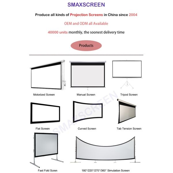 Portable Outdoor Fast Fold Projection Screen 350inch With Front Rear Projection Fabric