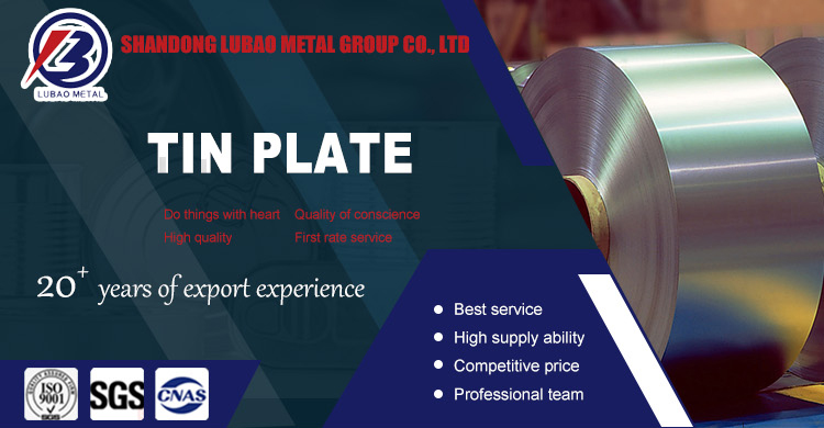 Customized Tin Plate B23R85/B23P090/B23P095/B23P100 with 5.6/5.6 g/m2 Tin Coating from Chinese Factories