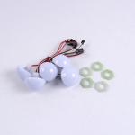 Hemisphere Opal Mask 53mm Led Amusement Light DC12V 2W Amusement Led Pixel Light