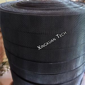 Black Epoxy Coated Wire Mesh Hydraulic Air Filters Support Layer 18*14 Mesh