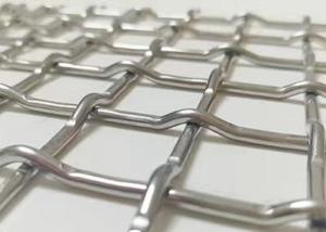 China Stainless Steel Panels 15mm Lock Crimp Wire Mesh 2x2 Plain Weave factory