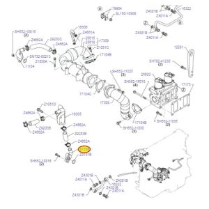 Sk330-8 Sk350-8 Excavator Engine Parts Vh87208e0120 Water Pipe Sub - Assy