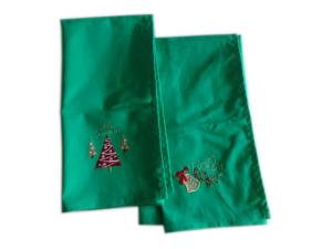 China Plain Weave Flat Cotton Tea Towel 50x70cm Embroidery Christmas Tea Towel factory