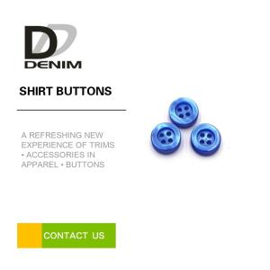 China Resin Colorful Dress Shirt Buttons 4 Holes ing Buttons Accessories Bule Plastic Bulk Buttons factory