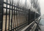 Coated Steel Garden and Park Fence 1200mm x 2400mm stain RAL 6005 color upright