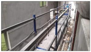 China Electric scaffolding building facade maintenance hoist suspended platform for sale factory