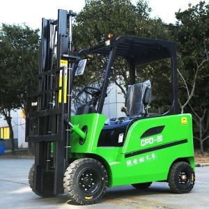 China ZHONGMEI 2t Electric Forklift 4x4 Full Pallet Stacker Forklift With 2000 Wheelbase factory