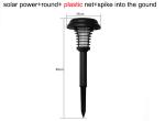 Outdoor Solar Anti-Mosquito Lamp Two Lawn Lights With Purple And White Light