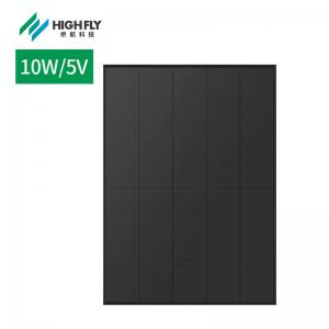 China Highfly EU Warehouse Hot Sale 10W/5V Solar Panel Solar Panel Price Is Black Type For Solar Panels System factory