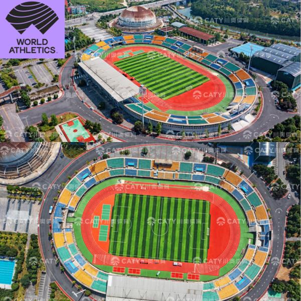 IAAF Approved Athletic Running Track for EPDM Rubber Athletic Flooring with