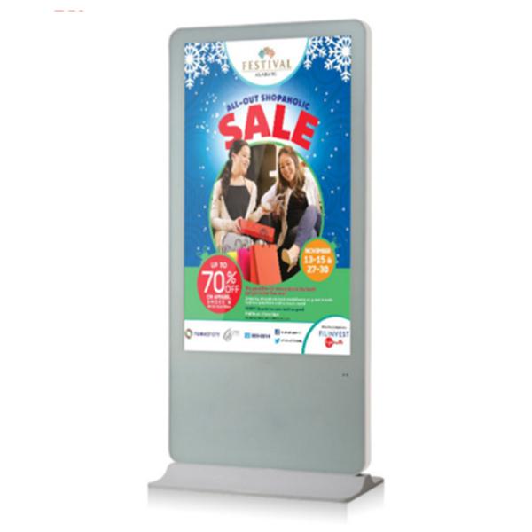 Metal Digital Interactive Digital Signage 55 Inch 4k Advertising OEM Accepted DC