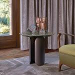 Five-star Hotel Modern Carbon Steel Art Round Corner Table Guest Room Bedside