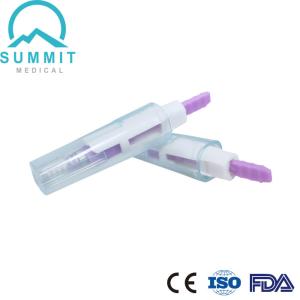 China Sterile Pressure Activated Safety Lancet 28G 1.8mm Purple 100 Pieces Per Box factory
