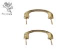 Strong Golden Adult Metal Casket Handle Plastic Outside Europe Style H9021