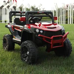 China 108*62*66Cm Plastic Off-Road Ride On Car for Kids 12v Luxury Two-Seater Electric Car factory