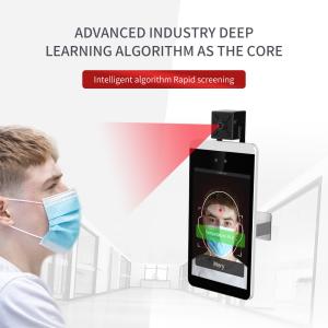 China DC12V facial temperature scanner kiosk Support Health QR Code Screening on sale