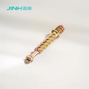 China Jh-2031 Carbon Steel Cam Screw Dowel 40mm High-Strength Panel Fastener For K/D Furniture With Minifix Cam Locks factory