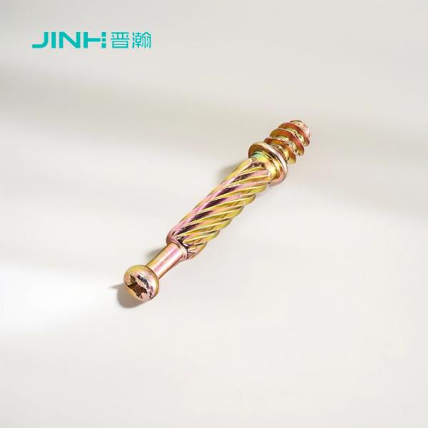 Jh-2031 Carbon Steel Cam Screw Dowel 40mm High-Strength Panel Fastener For K/D
