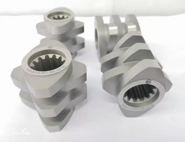Certified TEX120 Wear Resistance Twin Screw Extruder Components Star Screw