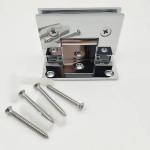 Solid Brass Off Set Bathroom Glass Door Clamp Shower Room Hinge for Fixed 10