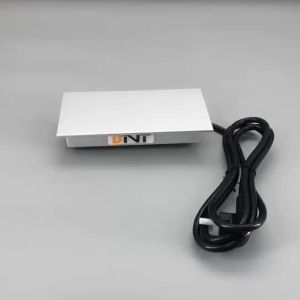 China Multi power aluminum alloy built into office desk mount socket with sliding cover factory