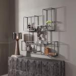 Metal Crescent Open Framed Retail Wall Display Shelves For Small Items
